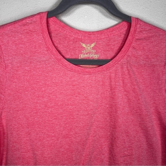 XXL FADED GLORY CORAL ORANGE PINK TEE SHORT SLEEVE PLUS SHORT SLEEVE TSHIRT - Picture 3 of 7